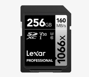 Lexar Professional 256GB 1066x Silver Serisi SDXC