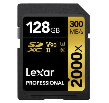Lexar Professional 128GB 2000x Gold Serisi SDXC UHS-II