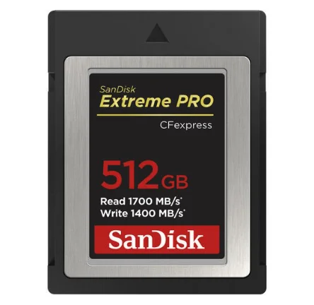 512GB Extreme Pro 1700 mb/s CF Express Type B Hafıza Kartı