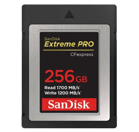 256GB Extreme Pro 1700 mb/s CF Express Type B Hafıza Kartı