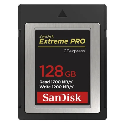 128GB Extreme Pro 1700 mb/s CF Express Type B Hafıza Kartı